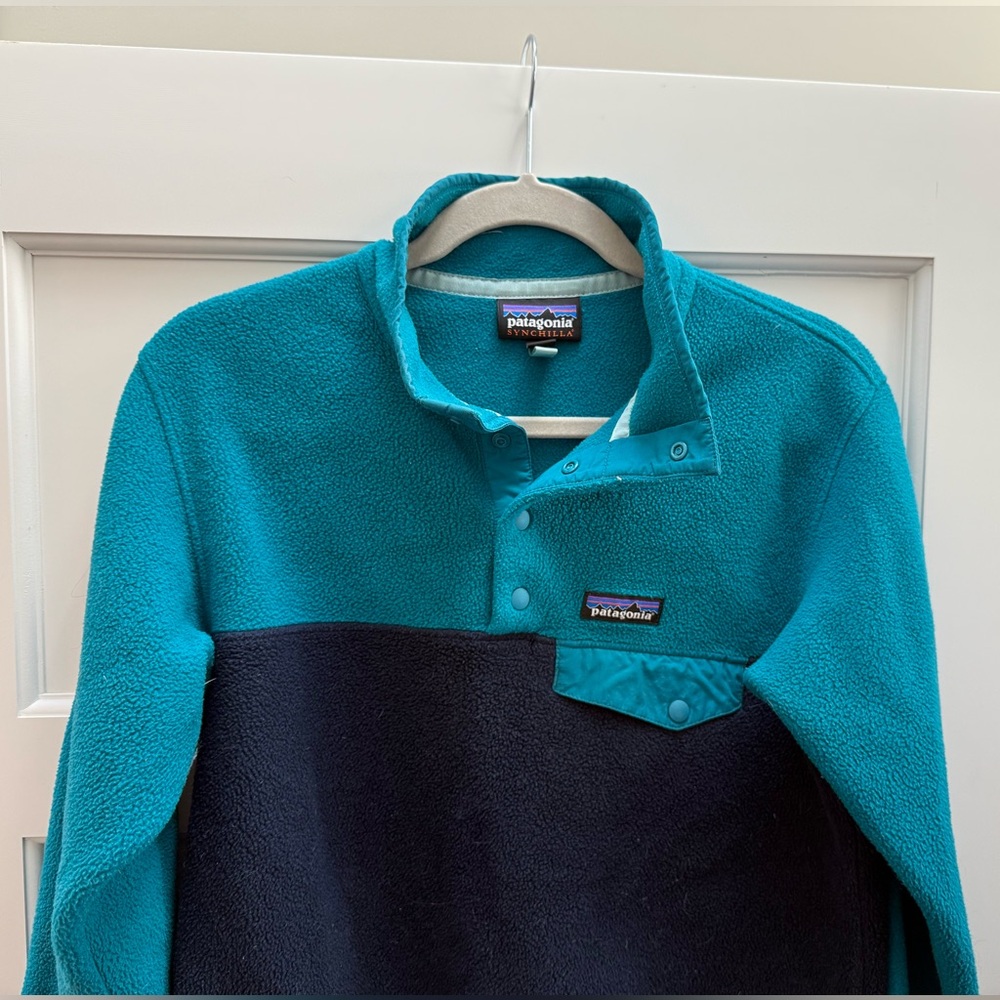 Patagonia Lightweight Synchilla Snap-T Fleece Pullover Blue Women’s Small